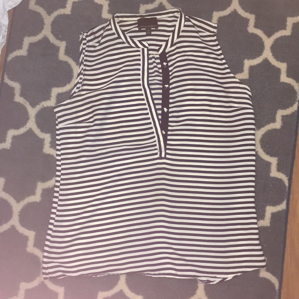 Cynthia Rowley Striped muscle tee.